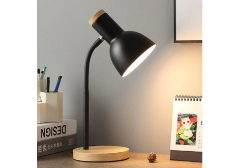 Lampe de bureau noir sur pied